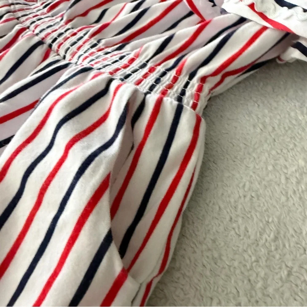 Janie and Jack | Red White & You Stripe Romper | 4